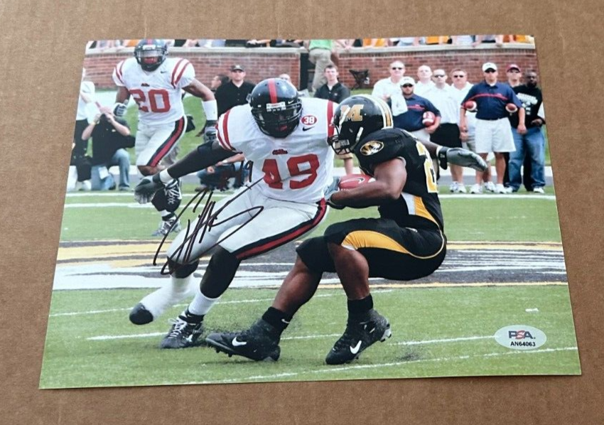 PATRICK WILLIS Autographed Signed OLD MISS REBELS 8X10 PHOTO PSA COA AUTHENTIC 