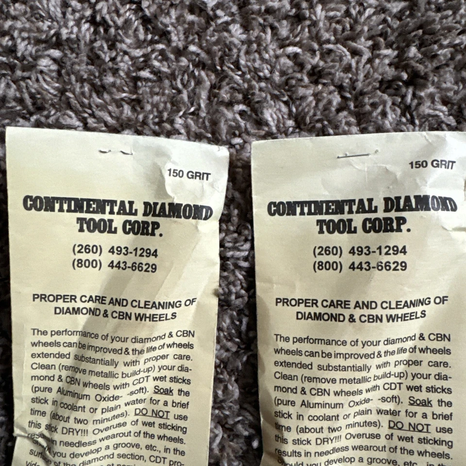 Continental Diamond Tool Corp 150 Grit 3 pcs   - Image 3 of 4