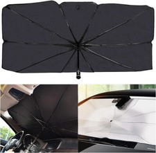 57' X 31' Car Umbrella UV Reflecting Sun Shade Cover For Windshield Foldable F