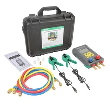 Digital Manifold Gauge HVAC Gauges AC Pressure Temp Test Meter 93 Refrigerant