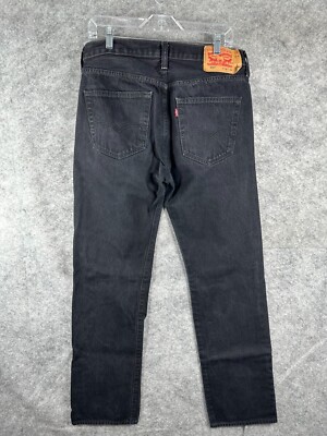 Levis 501 Mens Jeans Size 34x34 Original Fit Black Denim Cotton | eBay