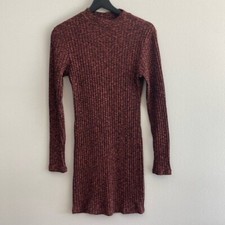 Cotton On Long Sleeve Ribbed MIDI Dress Sz S