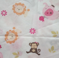 jungle monkey elephant fun fabric silky length 12 x 15 inch 1pc new