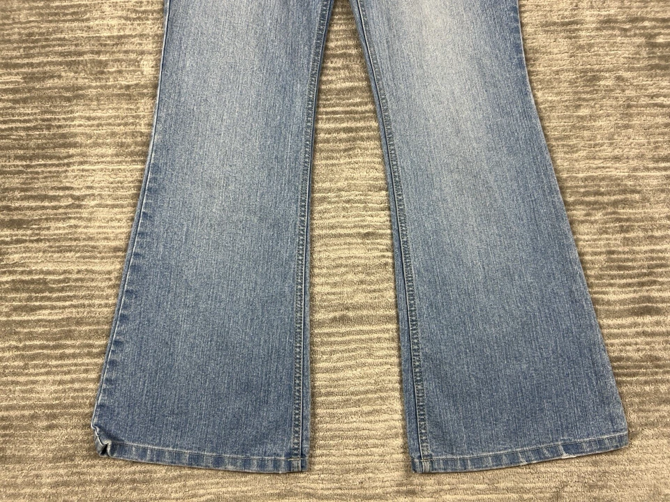 Duck Head Jeans Juniors 11 Blue Medium Wash Flare Cotton Blend Casual - Image 3 of 4