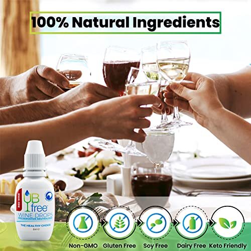 UBfree Wine Drops - 2pk Red & White - Removes Sulfites and Histamines from Re... - Bild 6 von 7