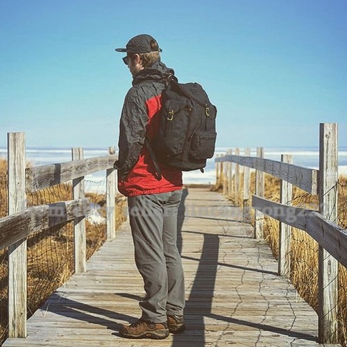 Conqueror Backpack Oil Waxed Canvas Retro Backpack Volume Outdoor Off-road - Picture 13 of 18