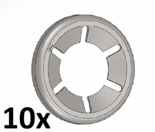 10 Stk. Starlock 10 mm Unterlegscheibe Sicherungsscheibe Achs-Klemmring verzinkt