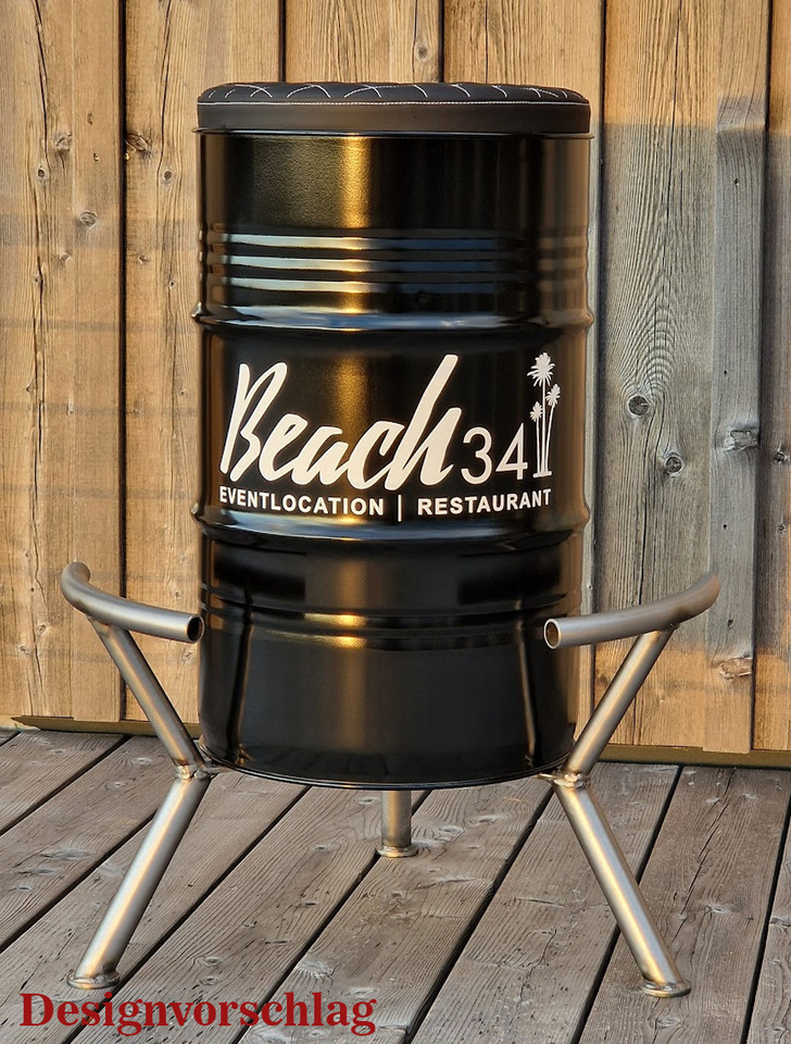 Ölfass Hocker, Ölfass Barhocker, Hocker, Stehtisch Hocker