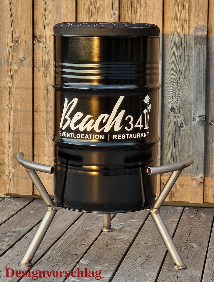 Ölfass Hocker, Ölfass Barhocker, Hocker, Stehtisch Hocker