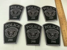 Massasoit  Police collectors hat patch set Massachusetts 6 pieces hat  size