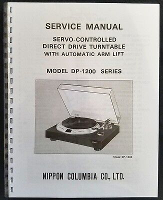 Denon Dp 10 Series Turntable Service Manual Ebay