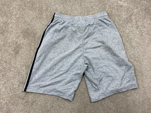 adidas Shorts Mens Size M Grey Cotton 3 Black Stripes Sports Shorts W30" - Picture 16 of 17