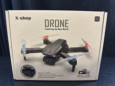 X-Shop Drones with Camera for Adults/Kids, HD 1080P Mini Drone Black