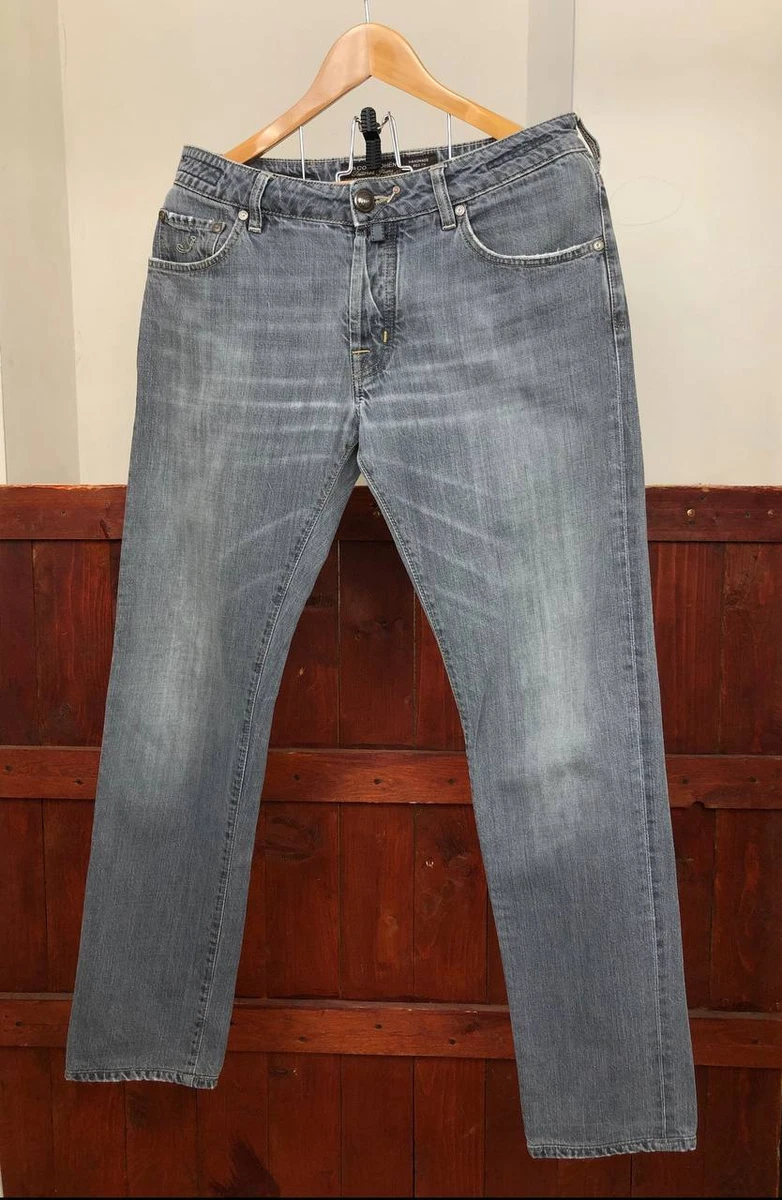 Jacob Cohen men's Rare Luxury Denim Jeans size 34 made in Italy gray fashion