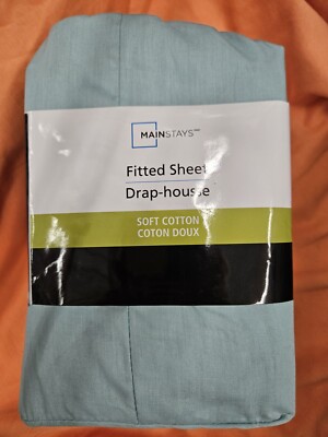Mainstays Aqua Blue Fitted Sheet Double Bed Size Sheet Brand New