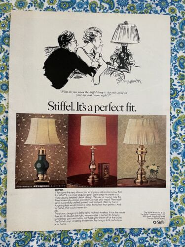 Annonce imprimée sur lampes rigides vintage 1980 - Photo 1 sur 7