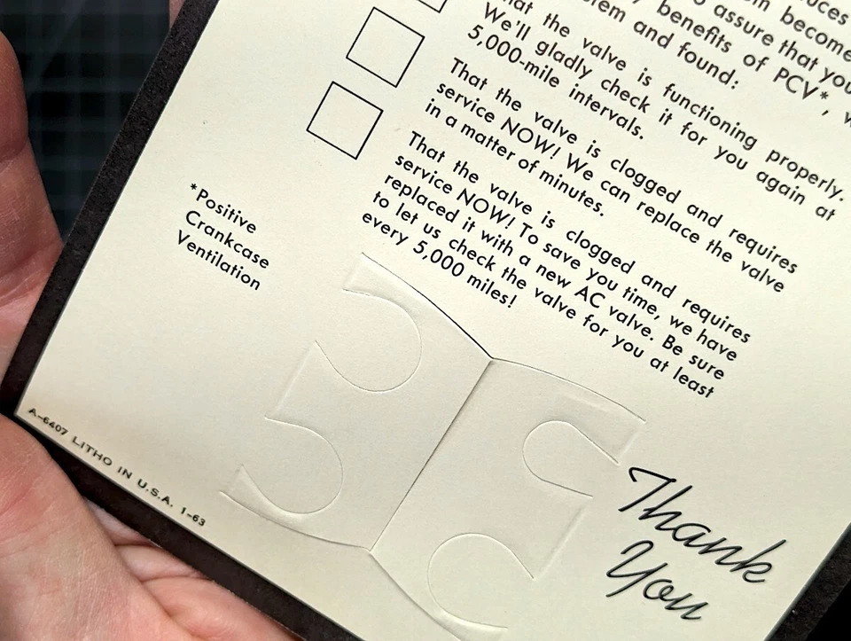 Новый из старых запасов PCV Pontiac Firebird 455 SD Olds 442 Buick GS Chevy Camaro Z28 Corvette 427 - Изображение 4 из 4