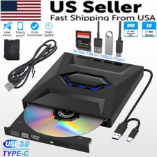 External CD DVD Drive USB 3.0 Writer Burner Player for PC Laptop Windows 11 10