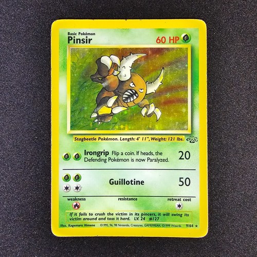 Pinsir #9/64 Holo MP Pokemon Jungle TCG - Picture 1 of 10