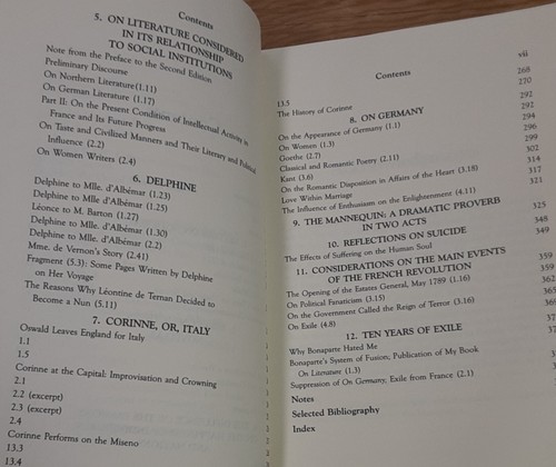 Major Writings of Germaine de Staël by Professor Folkenflik 1987 Trade Paperbak - Picture 13 of 20