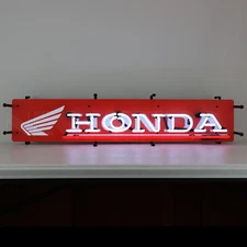 Honda Wings Neon sign hand blown Glass Licensed Fury Rebel Super Sport Fireblade