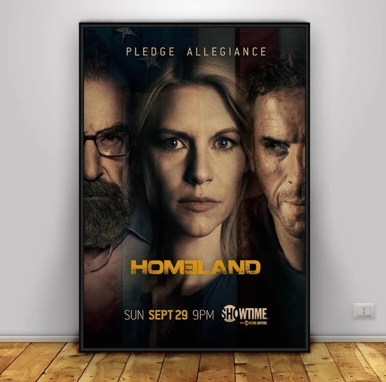 Homeland Poster | Wall Art | Wall Prints | Home Decor | Kraft Paper Print 1