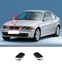 Neuf Pare Choc Avant Centre Rein Grille Paire Set Pour BMW E46 3 Coupé Cabriolet