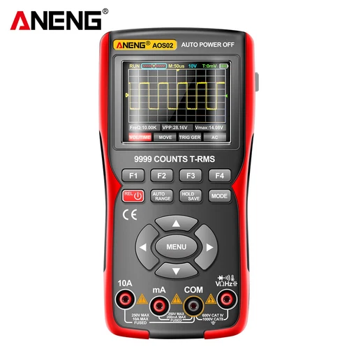 ANENG AOS02 LCD Osciloscopio Digital Transistor Probador Multímetro 9999 Cuenta - Imagen 15 de 15