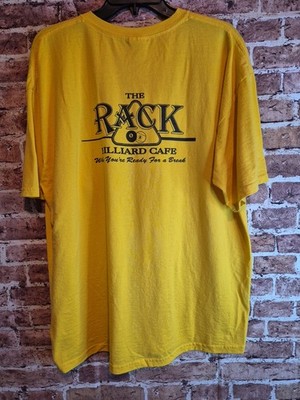 The Rack Billard Cafe Men's XL Tshirt ''When You're Ready For A Break''