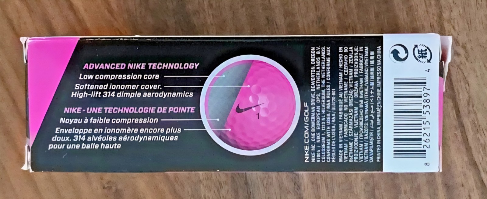 🚨🔥Vintage Nike PD Power Distance NIB #4 Pink Womens Golf Balls NOS New