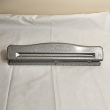 Mutual Adjustable Punch No. 20 Steel Paper HolePunch Made in USA Vintage 1950s