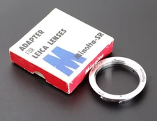 Adapter for Leica M39 L39 Lenses to Minolta SR Cameras Genuine Japan No.0709
