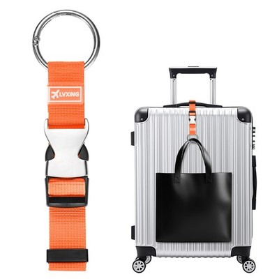 Für Add A Bag Gepäckgurt, verstellbarer Kofferriemen mit Schnalle [Orange]