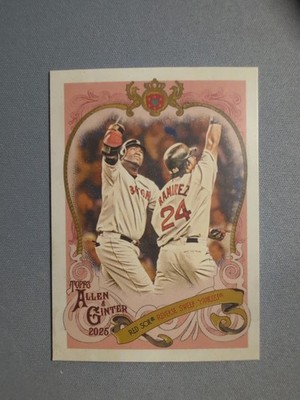 2025 Topps Allen & Ginter Sweet Victory #SV-17 David Ortiz Manny Ramirez-Red Sox