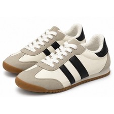 DV Dolce Vita Revie Retro Sneakers Cream Black Gum Sole Women's Size 10 NIB