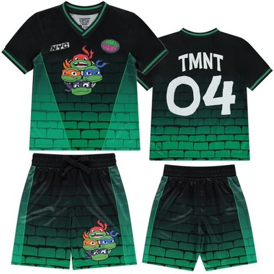 Teenage Mutant Ninja Turtles Boys Soccer Mesh Jersey Tee & Short 2PC Set