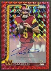 2025 Topps Chrome Football Red Geometric Refractor Jayden Daniels #BA-JD