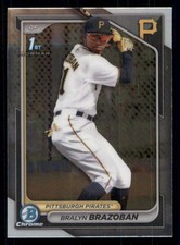 Bralyn Brazoban 2024 Bowman Chrome #BCP-224 Prospects Pittsburgh Pirates