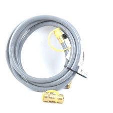12 Feet 3/8" ID Natural Gas Hose, Low Pressure LPG Hose with Quick Connect, f...