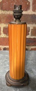 Antique Art Deco 1930’s Phenolic Catalin Table Lamp Total Wgt: 875g