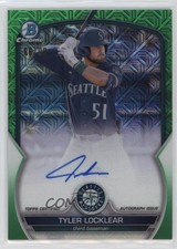 2023 Bowman Chrome Mega Box Mojo Green Refractor 86/99 Tyler Locklear Auto 19h0