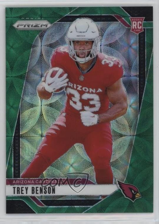 2024 Panini Prizm Rookies Green Scope 19/75 Trey Benson #392 Rookie RC 1n74