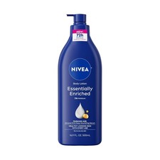 NIVEA Essentially Enriched Body Lotion for Very Dry Skin, Hyaluronic Acid 16.9Oz