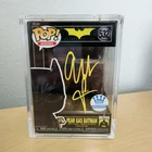 ⭐BATMAN FUNKO POP: Christian Bale signed Fear Gas Batman #532 DC + Beckett-COA