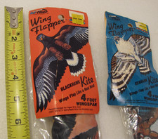 Hi Flier Wing Flapper Kite Set of 2 Vtg Blackhawk and Seahawk Attack Bird New