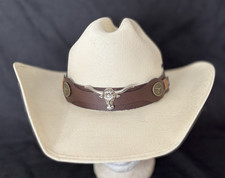 Double SS Collection Kids 3-6yrs Woven Straw Western Cowboy Hat - 20.5"/52cm