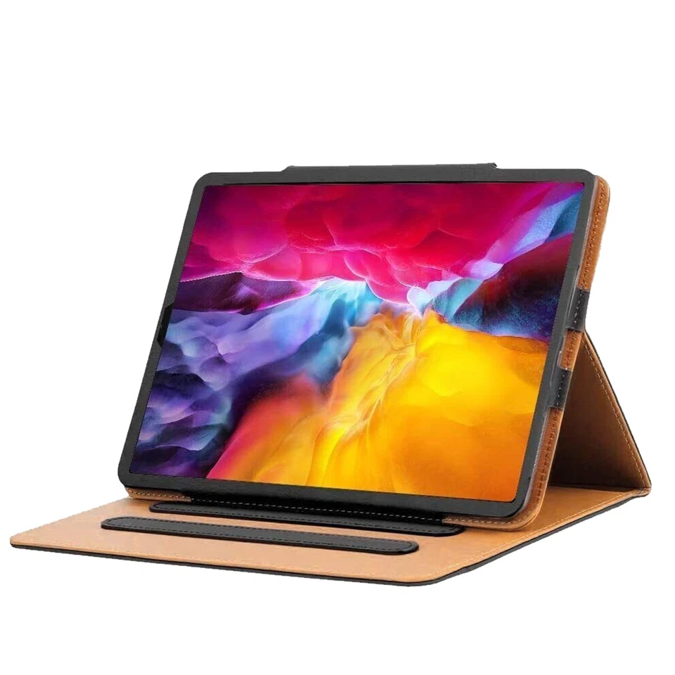 For iPad A16, Air 11th/Air 4/5, iPad 10th/9th/8th Gen 10.2/10.9 Tan Leather Case - Image 2 of 4