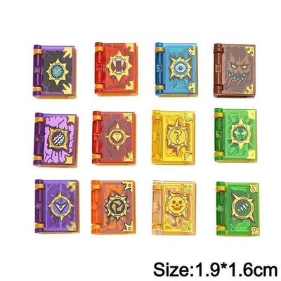 12pcs Magic Books Fantasy Wizard Witch City Building Blocks Bricks Toy DIY