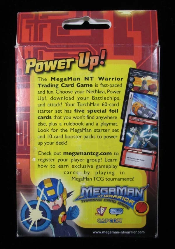 Mega Man NT Warrior TCG Torchman Starter Deck 60 Cards 5 Foil cards in Box - Image 2 of 2