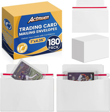 180 Pack Mailer Trading Card Envelopes 7" X 4.35" Trading Card Mailers for Shipp